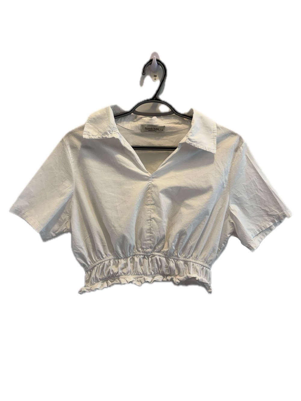 La Piccola Creativa white cotton top- #13